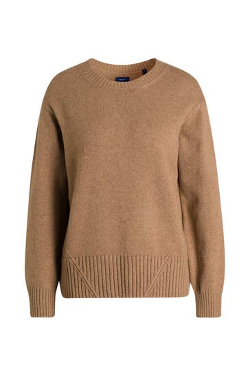 GANT Strickpullover hellbraun