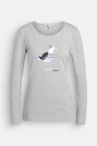 BARBOUR Longsleeve hellgrau