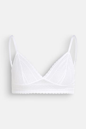 DKNY Spitzen-Bralette weiß