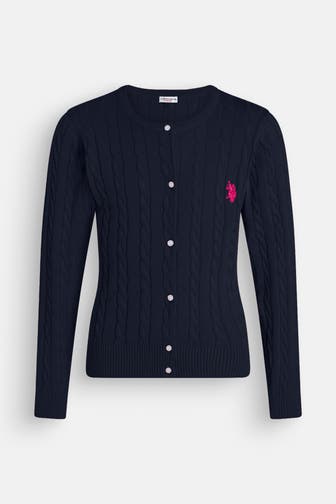 U.S. POLO ASSN. Strickjacke 'Anna' nachtblau