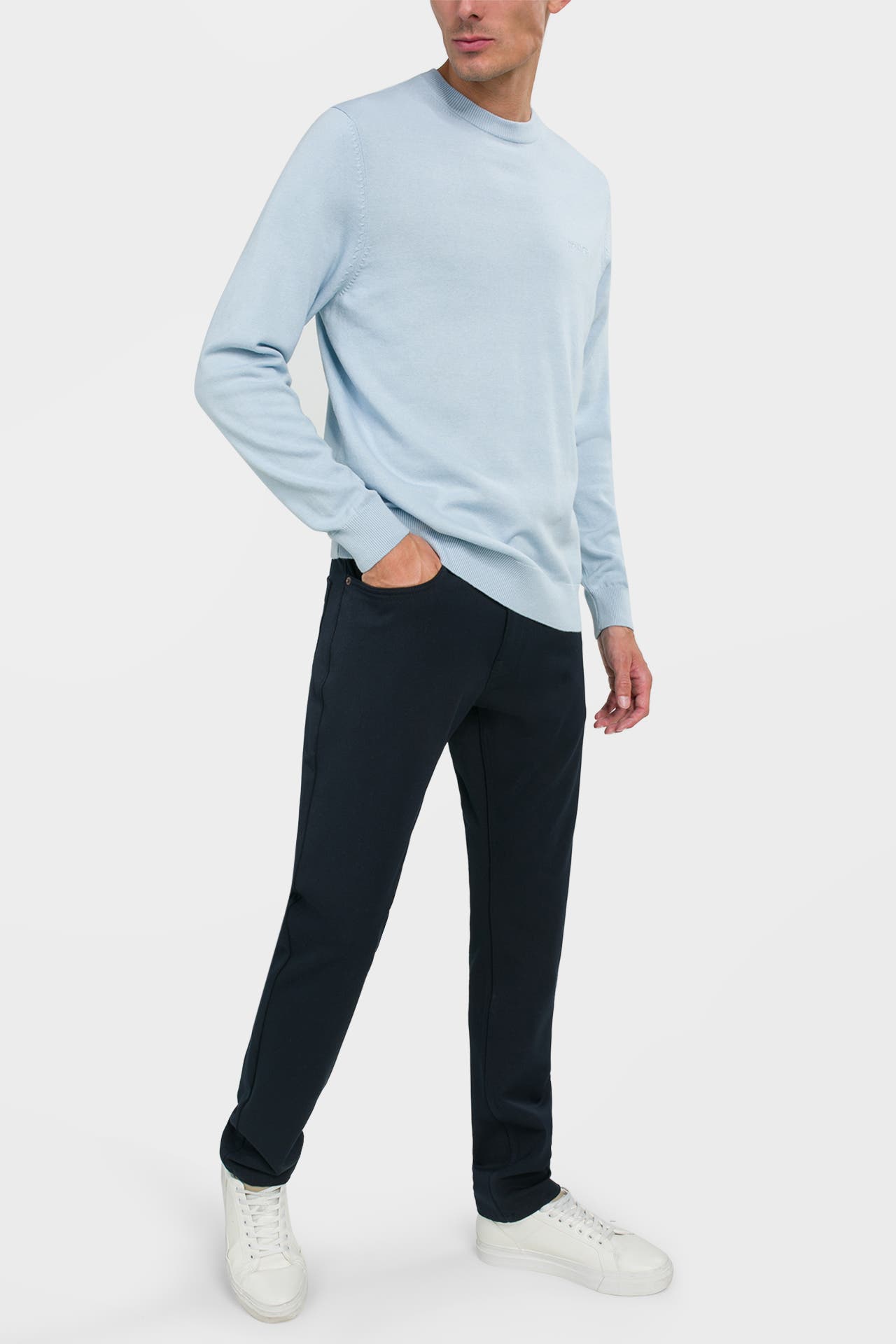 HECHTER Paris Feinstrickpullover hellblau, Bild 1