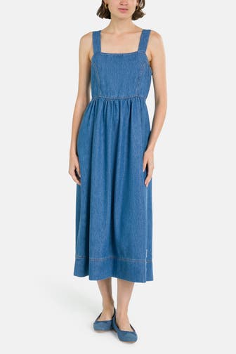 MARC O'POLO DENIM Midikleid blau