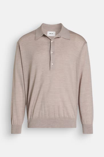 NN07 Wollmix-Strickpullover 'Raymond' greige