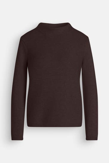 MARC O'POLO Strickpullover dunkelbraun