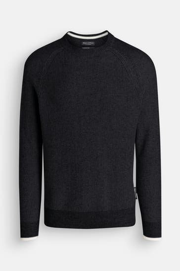 MARC O'POLO Strickpullover schwarzgrau