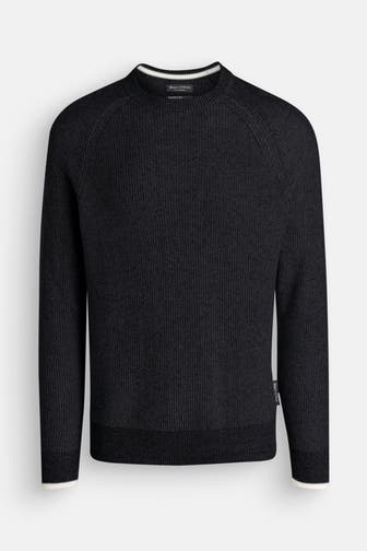 MARC O'POLO Strickpullover schwarzgrau