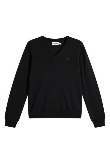 J.LINDEBERG SPORTSWEAR Wollpullover 'Amaya' schwarz