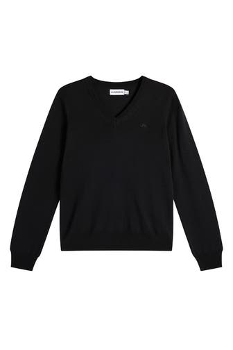 J.LINDEBERG SPORTSWEAR Wollpullover 'Amaya' schwarz