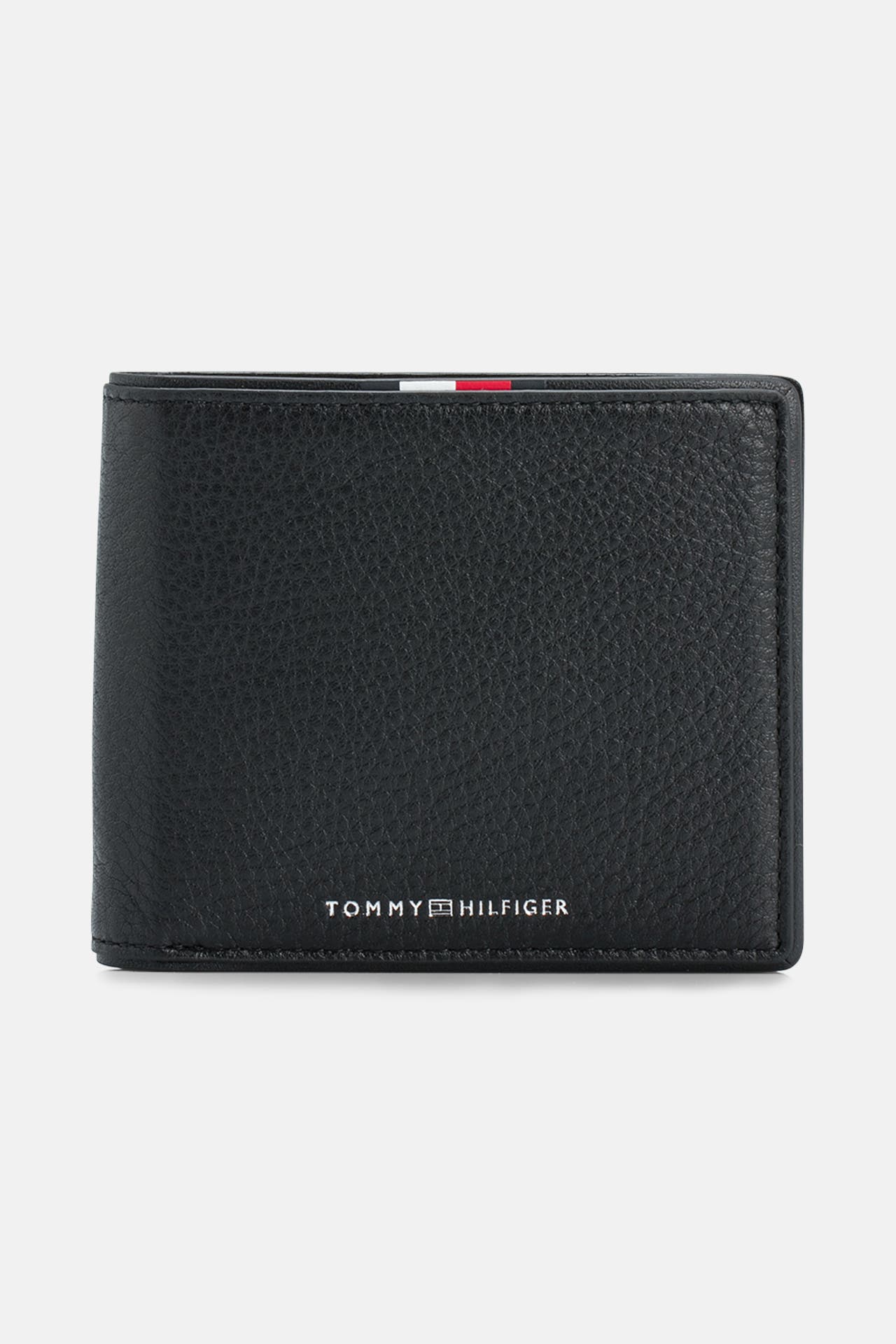 TOMMY HILFIGER Ledergeldbörse schwarz, Bild 1