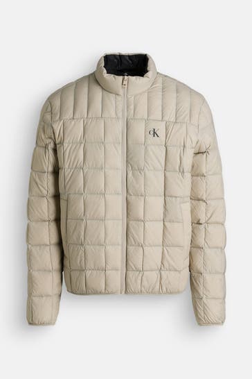 CALVIN KLEIN Daunensteppjacke greige