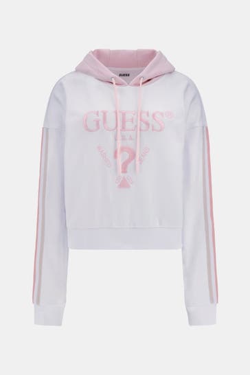 GUESS Hoodie weiß