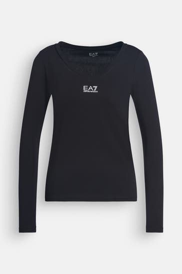 EA7 Longsleeve schwarz