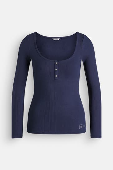GUESS Longsleeve 'Karlee' navy