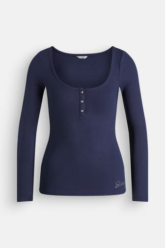 GUESS Longsleeve 'Karlee' navy