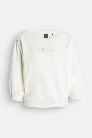 BOSS - Sweatshirt 'Emay' beige