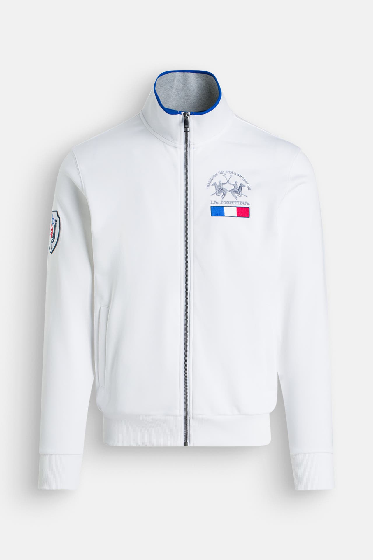 LA MARTINA Sweatjacke 'Diagon' weiß, Bild 1