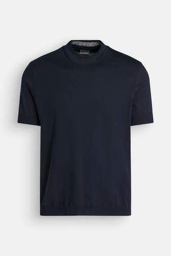 EMPORIO ARMANI Strickshirt schwarzblau