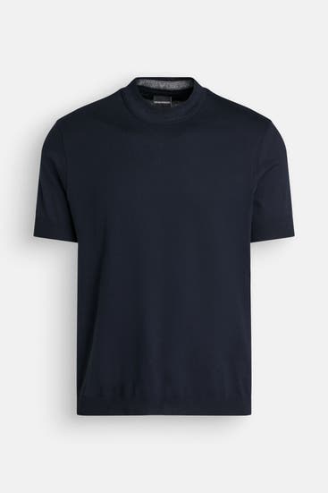 EMPORIO ARMANI - Strickshirt schwarzblau