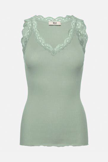 RM BY ROSEMUNDE Spitzentop 'Balta' pastellgrün