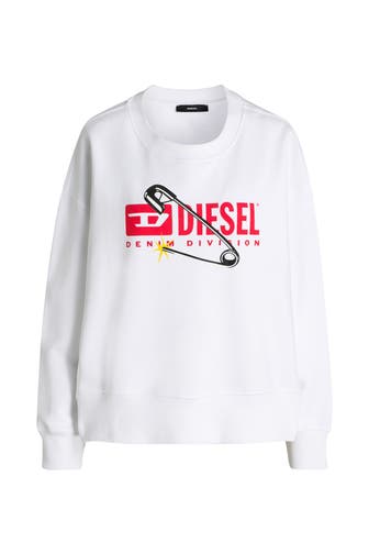 DIESEL Sweatshirt 'Felpa' weiß