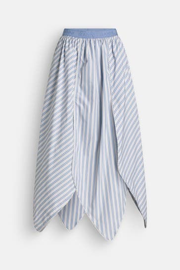 GANNI Casual-Rock gestreift