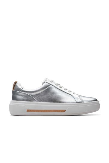 CLARKS Sneaker 'Hollyhock' silber Regular Fit