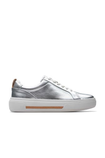 CLARKS Sneaker 'Hollyhock' silber Regular Fit