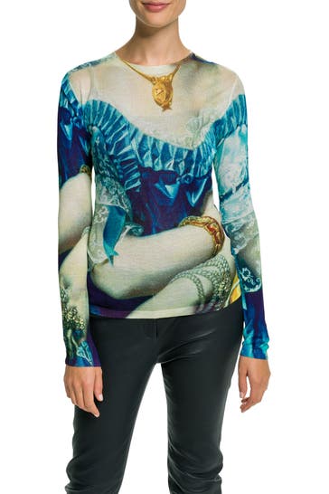 DESIGUAL Strickpullover gemustert