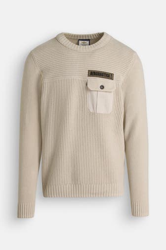 AERONAUTICA MILITARE Strickpullover greige