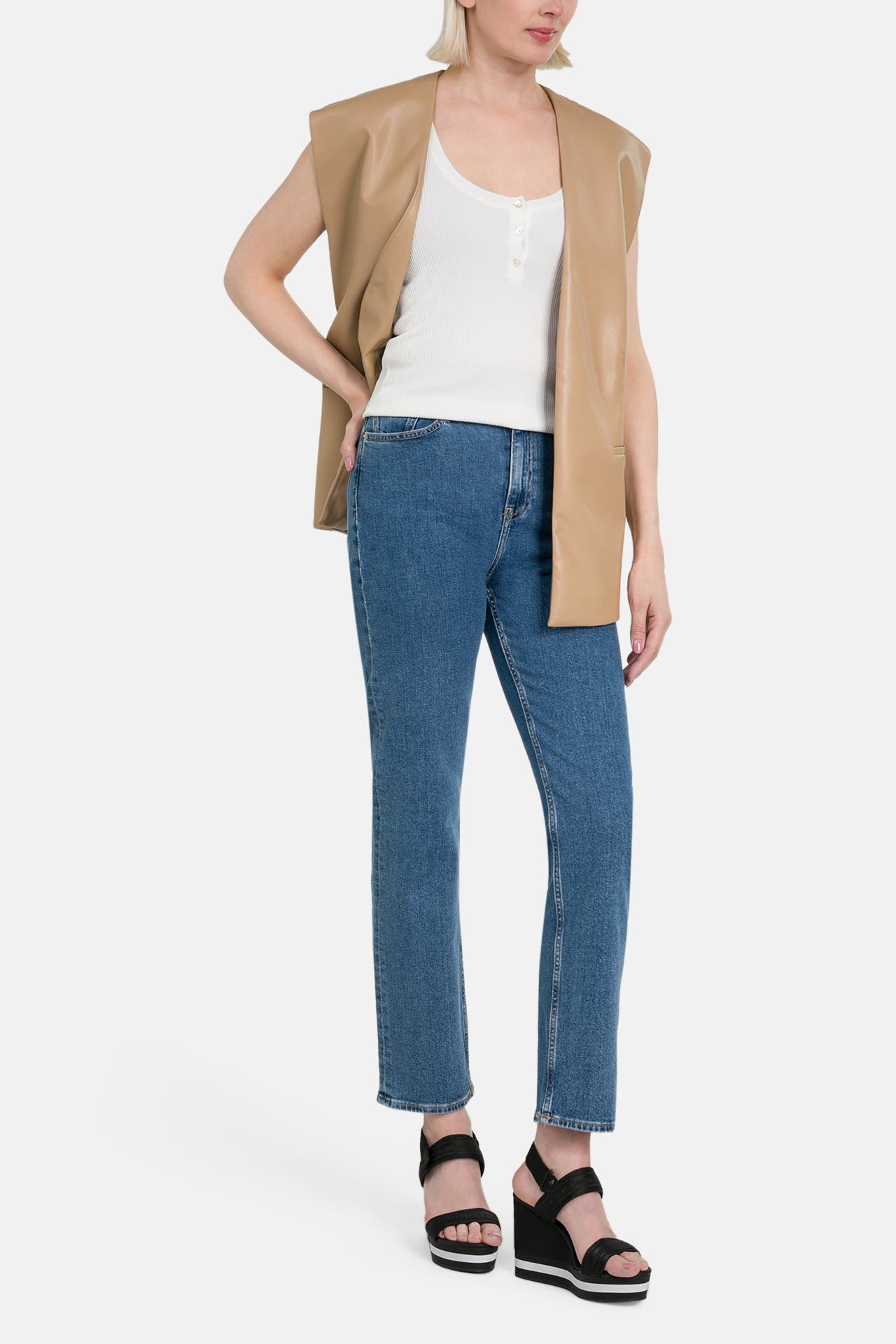 CALVIN KLEIN Jeans dunkelblau straight, Bild 1