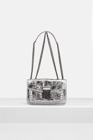 MCM Schultertasche 'Small Travia' silber