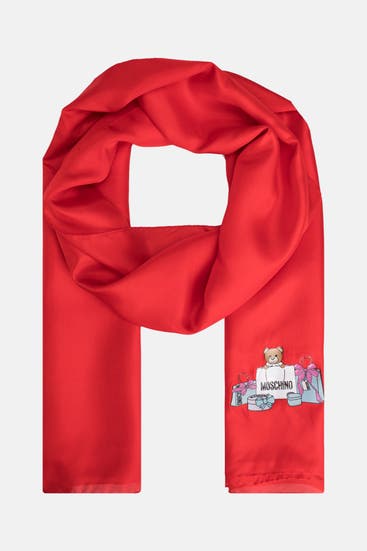 MOSCHINO - Seidentuch rot