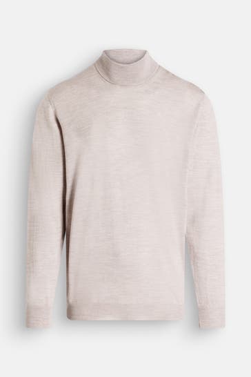 SAND COPENHAGEN Rollkragenpullover creme