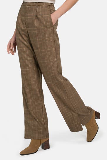 SCOTCH & SODA Stoffhose braun kariert