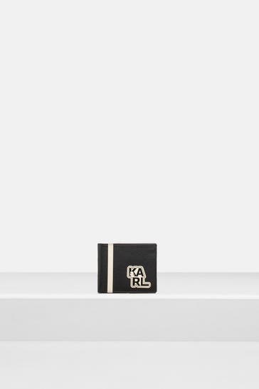 KARL LAGERFELD Ledergeldb&ouml;rse zweifarbig