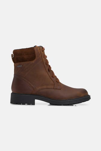 CLARKS Schnürstiefeletten 'Orinoco' dunkelbraun