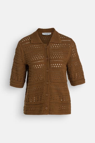 MARC O'POLO DENIM Strickjacke braun