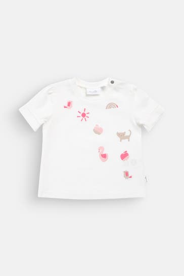 SANETTA T-Shirt weiß