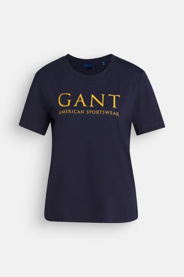 GANT T-Shirt dunkelblau