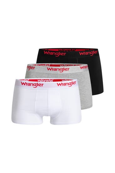 WRANGLER - 3er-Pack Boxer Trunks 'Tasker' mehrfarbig