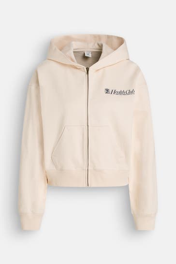 SPORTY & RICH Sweatjacke ecru