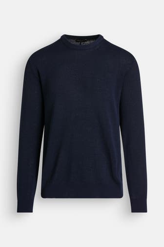 ROBERTO COLLINA Strickpullover dunkelblau