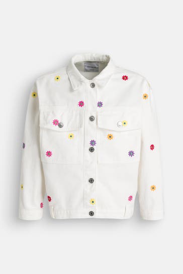 DESIGUAL Jeansjacke weiß