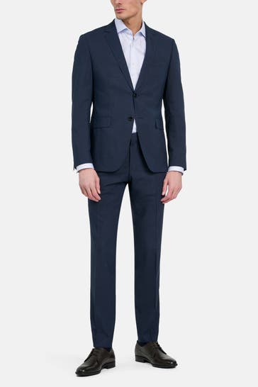BOSS Wollmix-Anzug 'Reymond' navy