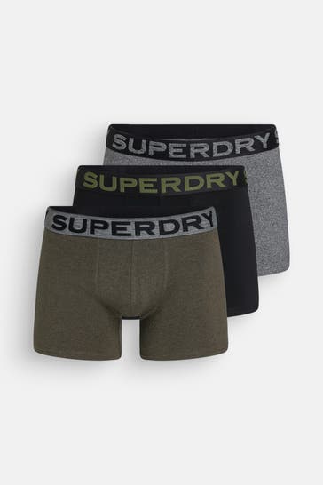 SUPERDRY 3er-Pack Boxer Trunks mehrfarbig