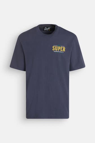 SUPERDRY T-Shirt 'Room' navy