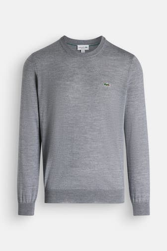 LACOSTE wollmix-Pullover grau