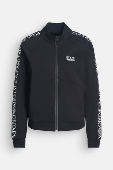 EA7 Sweatjacke schwarz