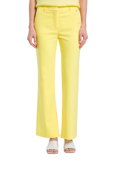COMMA - Stoffhose gelb straight