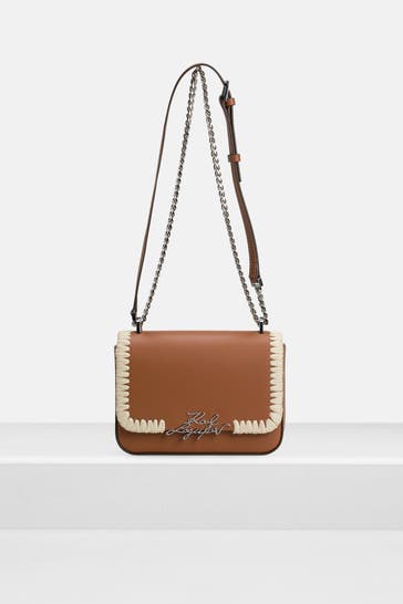 KARL LAGERFELD Umhängetasche braun